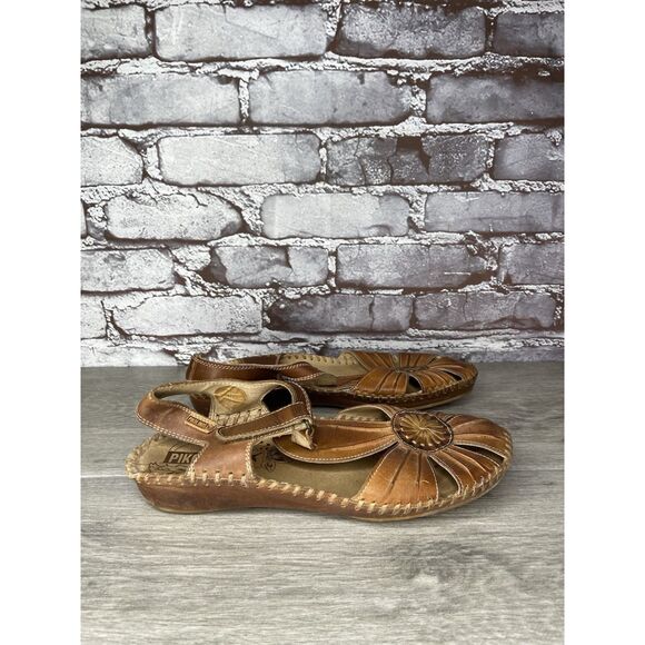 Pikolinos Puerto Vallarta Brandy Brown Closed Toe Sandals Women Sz 40EU/9.5M US - Picture 14 of 16